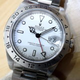 中古品A【ROLEX】ロレックス エクスプローラー2 Ref.16570 X番  ホワイト文字盤 オールトリチウム　付属品充実/正規オーバーホール歴有り (1993年5月国内正規)