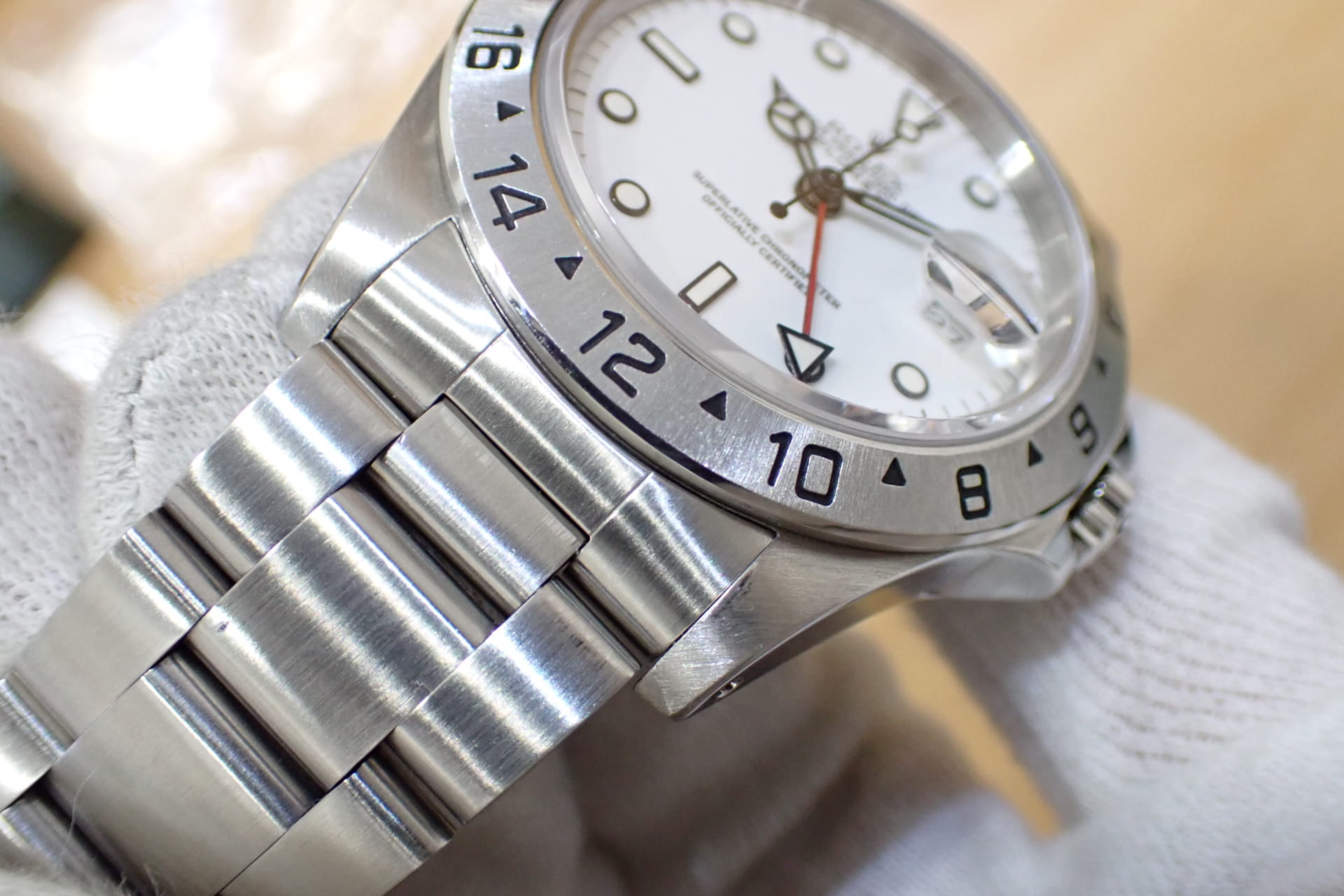 ROLEX/ロレックス エクスプローラー2 Ref.16570 X番 ホワイト文字盤　オールトリチウム