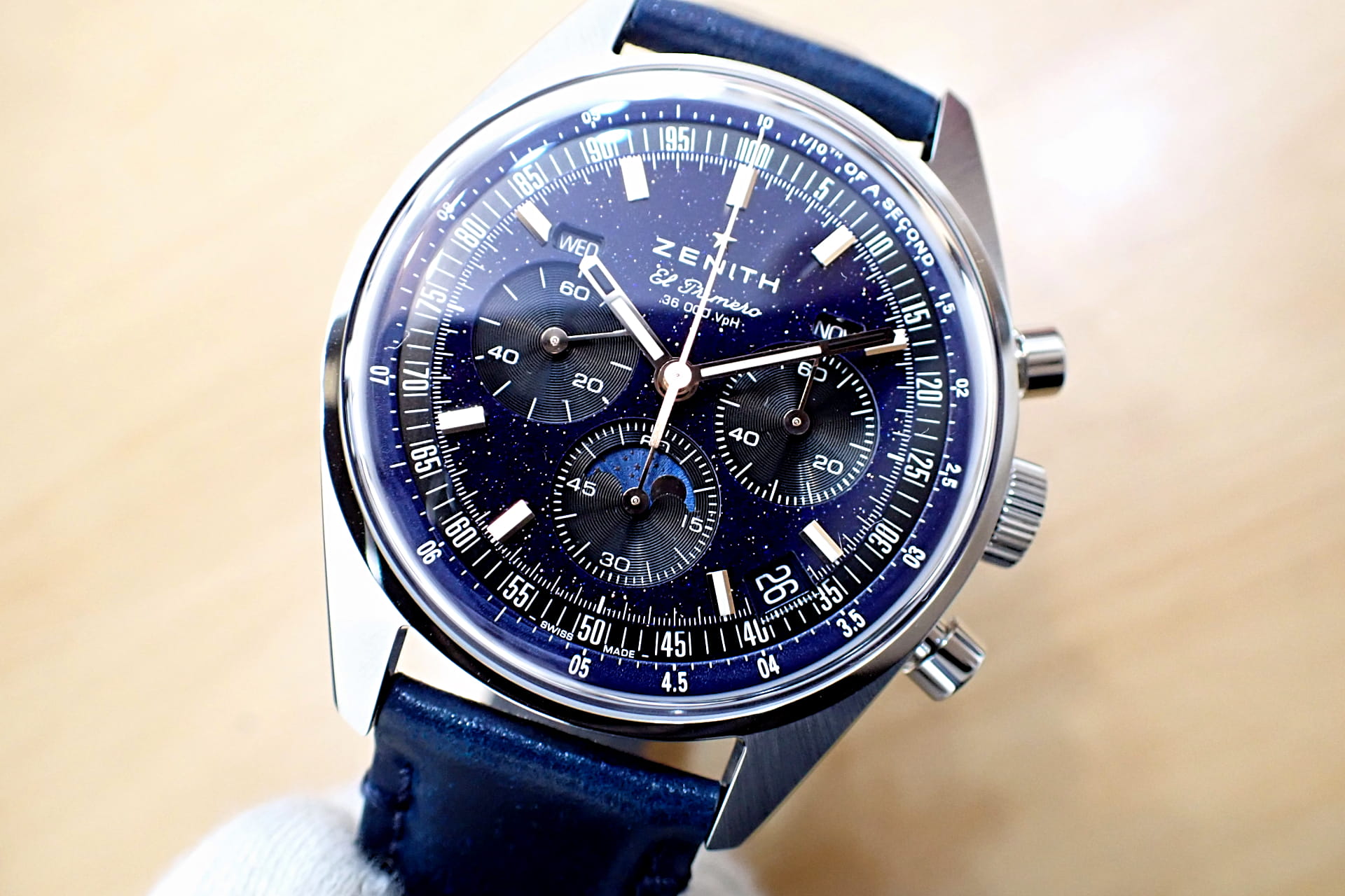 中古品AA【ZENITH】ゼニス クロノマスター オリジナル トリプル