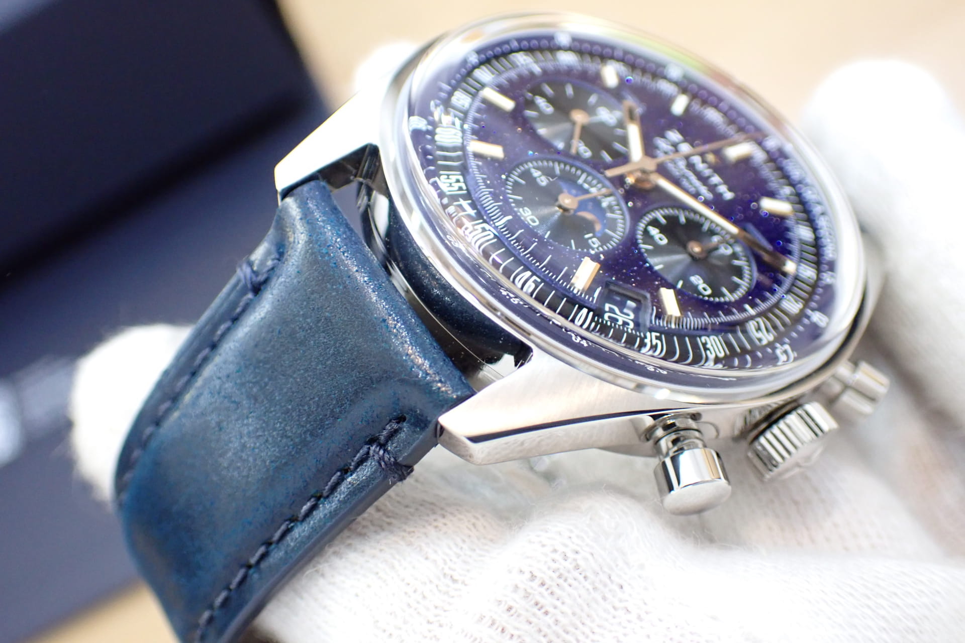 中古品AA【ZENITH】ゼニス クロノマスター オリジナル トリプル