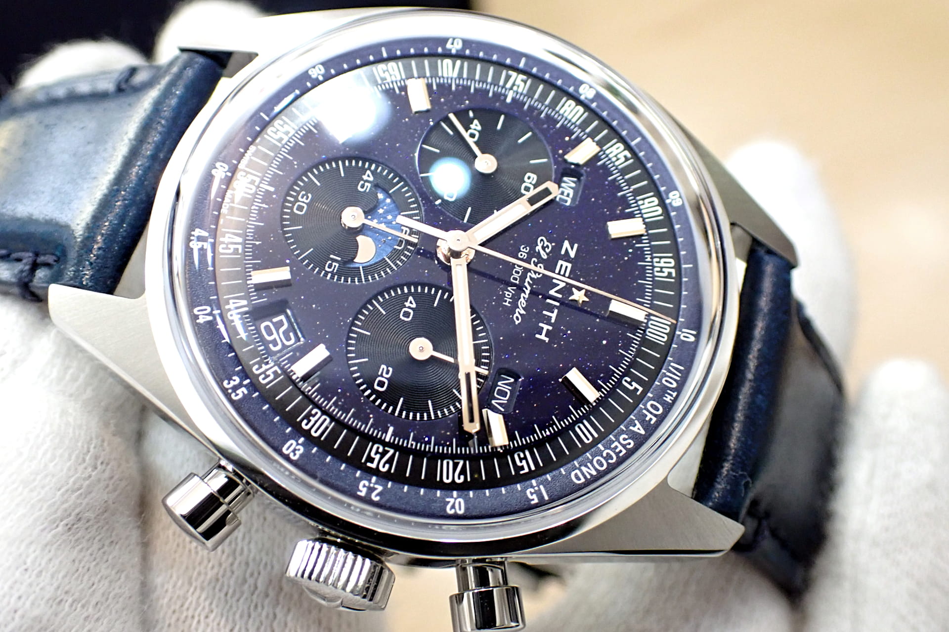 中古品AA【ZENITH】ゼニス クロノマスター オリジナル トリプル