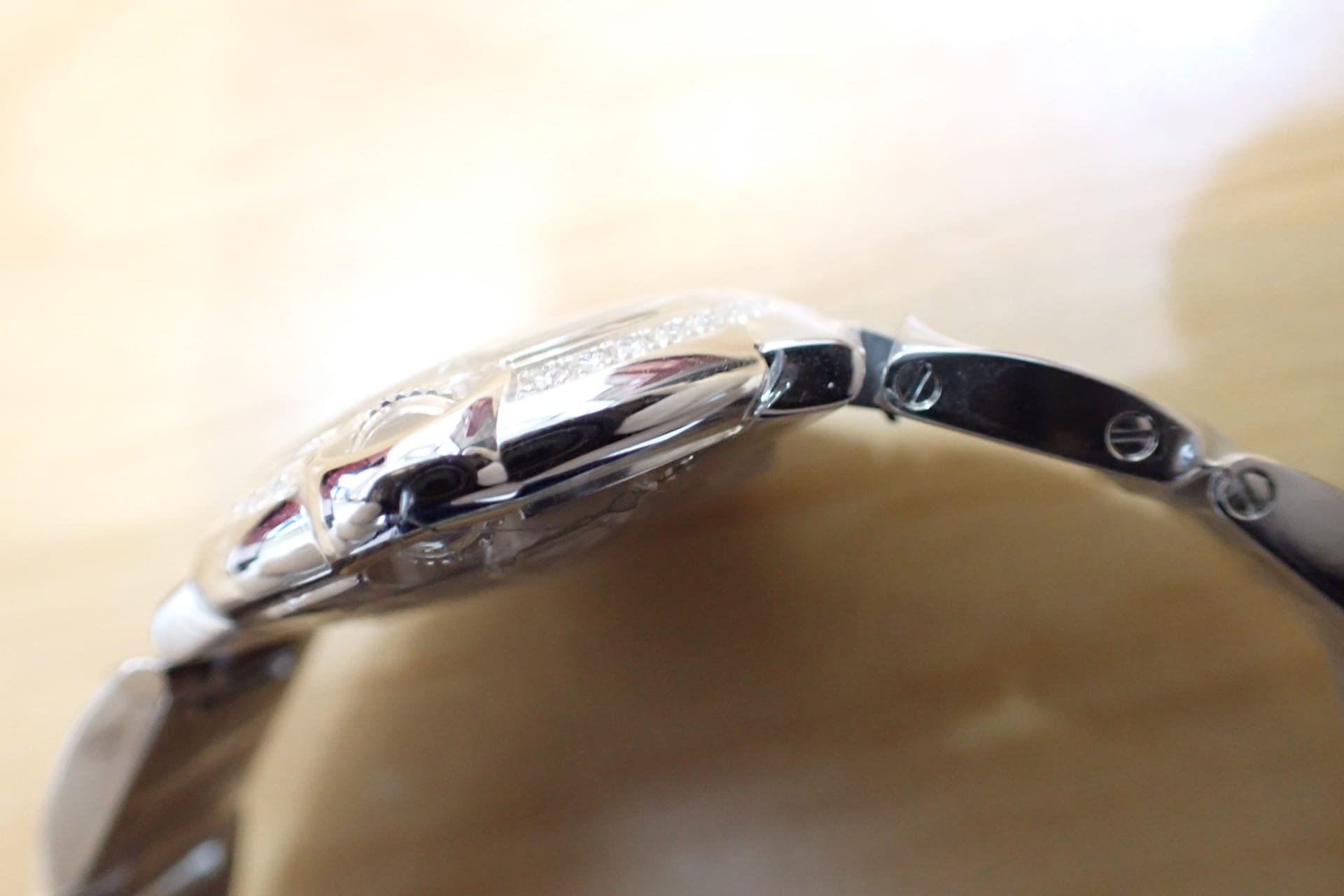 CARTIER/カルティエ バロンブルードゥ カルティエ 28mm ベゼルダイヤモンド Ref.W4BB0030