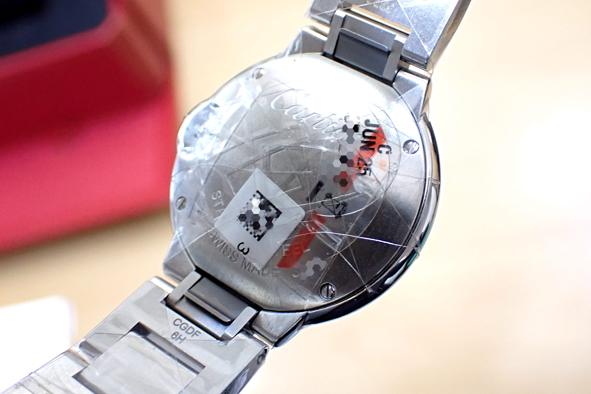 CARTIER/カルティエ バロンブルードゥ カルティエ 28mm ベゼルダイヤモンド Ref.W4BB0030