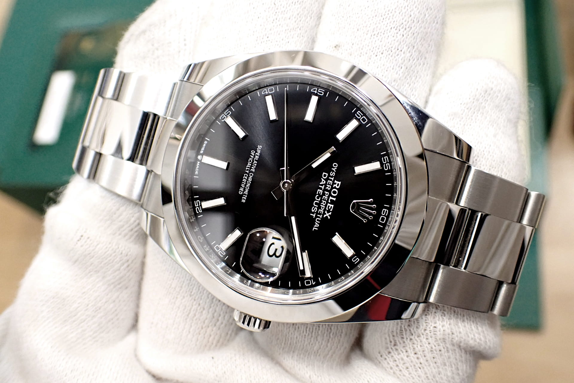 ROLEX/ロレックス デイトジャスト41 Ref.126300 オイスターブレスレット ブライトブラック文字盤　高年式