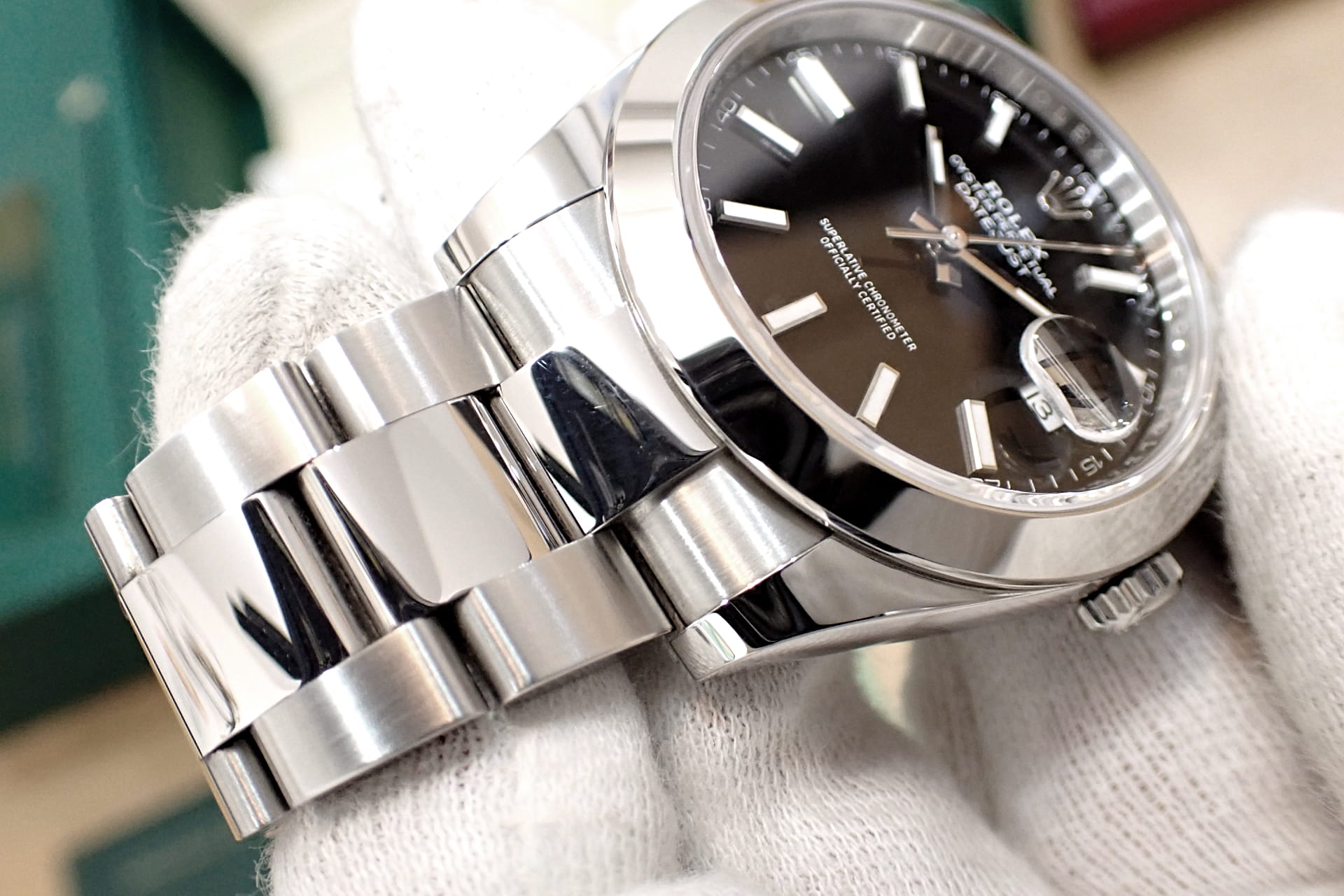 ROLEX/ロレックス デイトジャスト41 Ref.126300 オイスターブレスレット ブラック文字盤　高年式