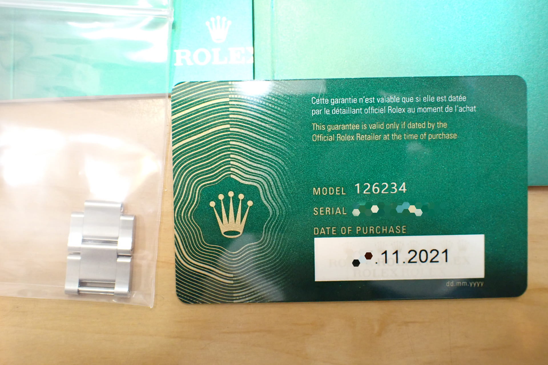 ロレックス/ROLEX デイトジャスト36 Ref.126234G ブライトブルー フルーテッドベゼル