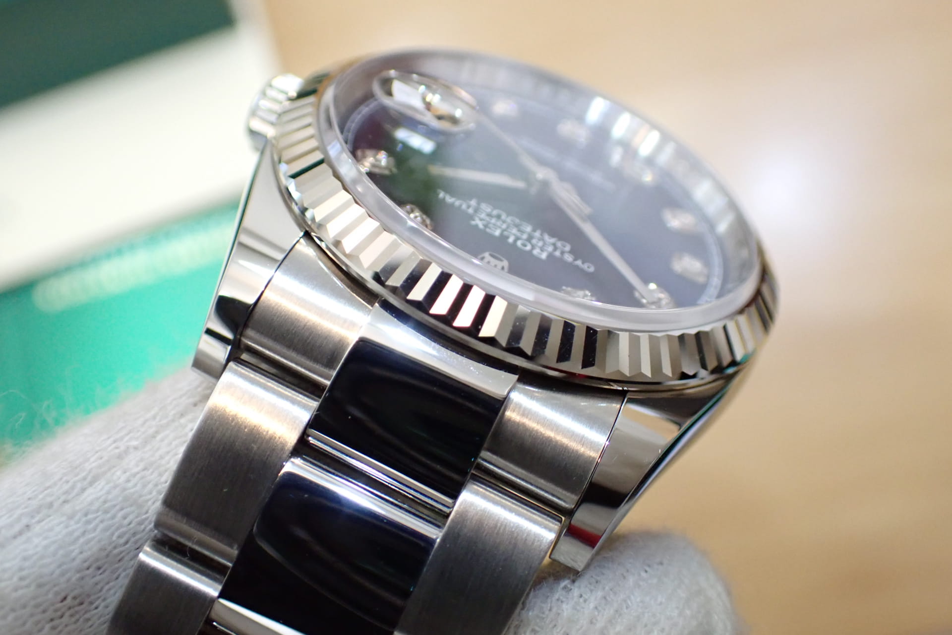 ロレックス/ROLEX デイトジャスト36 Ref.126234G ブライトブルー フルーテッドベゼル