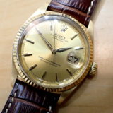 中古品V【ROLEX】ロレックス デイトジャスト Ref.1601 シリアル78番台(6桁) 18KYG シャンパン (1960年代)