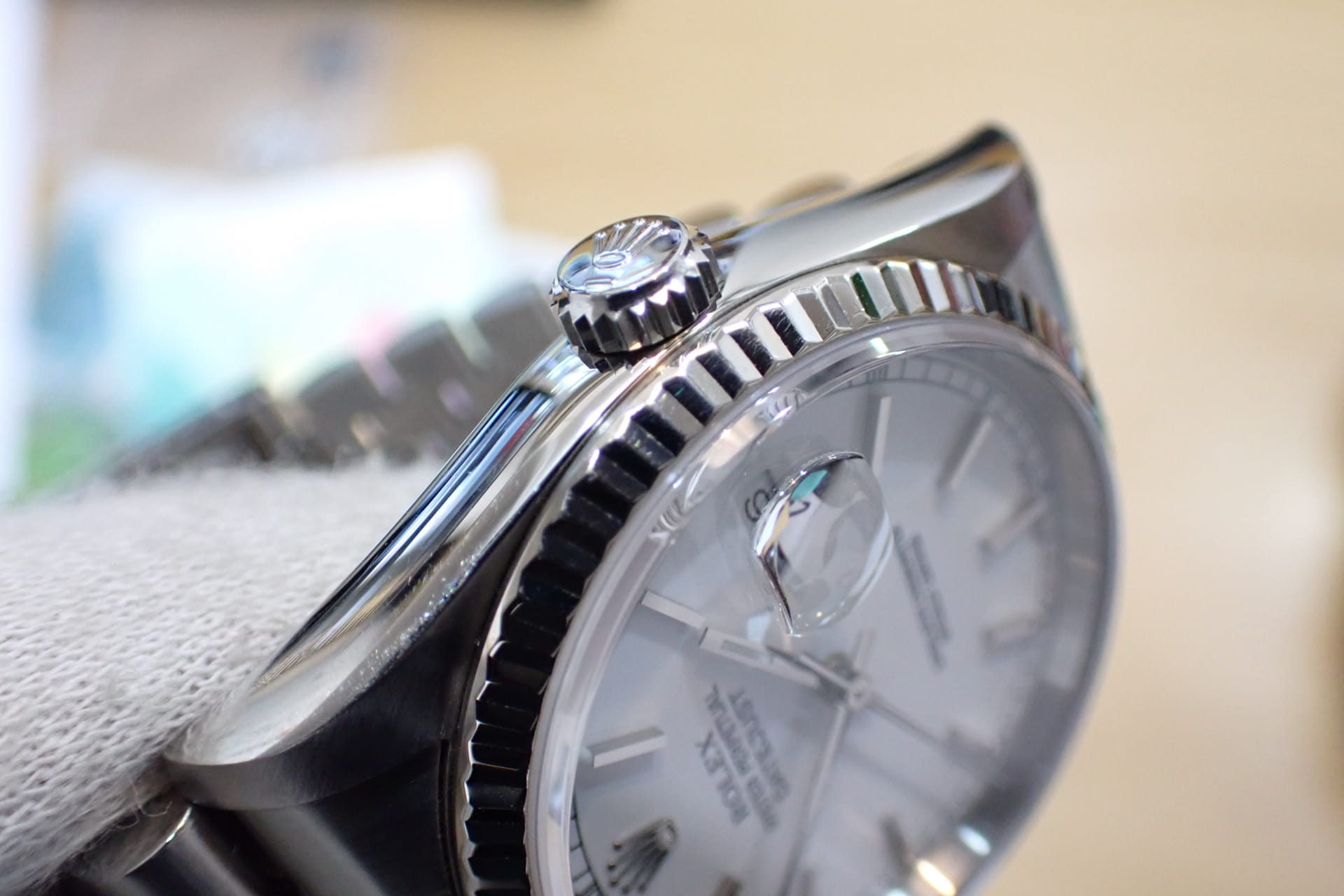 ROLEX/ロレックス デイトジャスト Ref.16234 F番 ホワイト文字盤 フルーテッドベゼル ジュビリーブレス