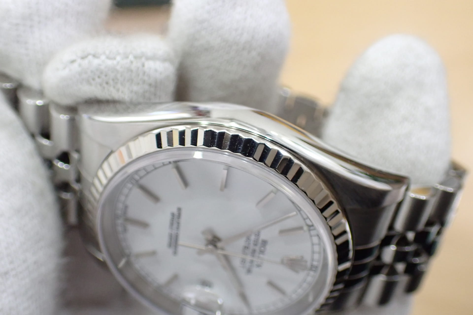 ROLEX/ロレックス デイトジャスト Ref.16234 F番 ホワイト文字盤 フルーテッドベゼル ジュビリーブレス