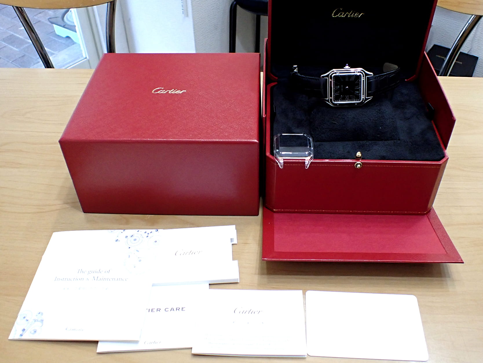 Cartier/カルティエ サントス デュモン LM Ref.WSSA0046 ブラックラッカー