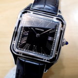<span class="title">中古品A【Cartier】カルティエ サントス デュモン LM Ref.WSSA0046 ブラックラッカー 8年間延長保証加入済み (2025年4月国内正規)</span>