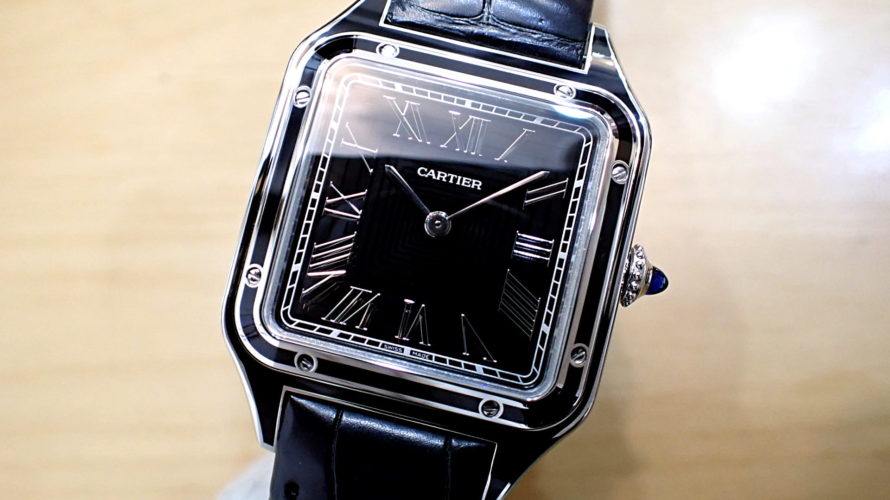 Cartier/カルティエ サントス デュモン LM Ref.WSSA0046 ブラックラッカー