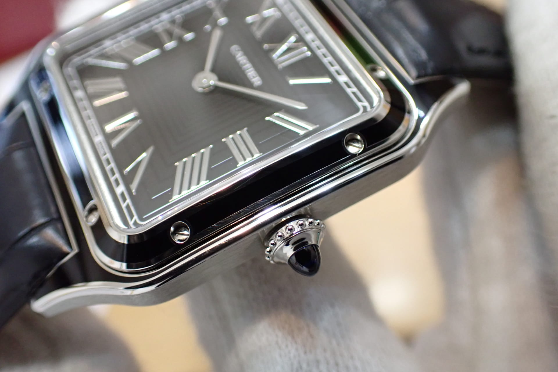 Cartier/カルティエ サントス デュモン LM Ref.WSSA0046 ブラックラッカー