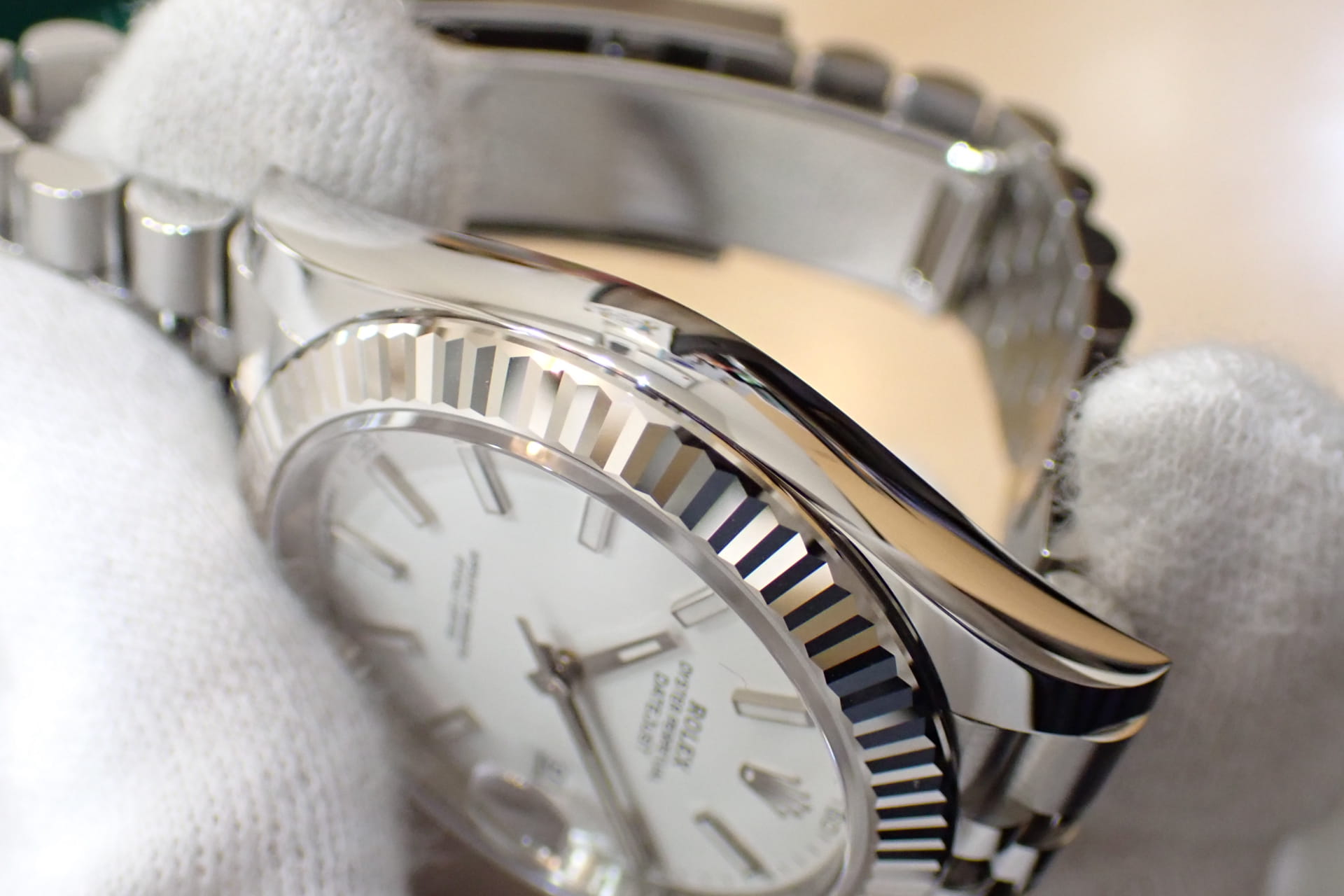 ROLEX/ロレックス デイトジャスト41 Ref.126334 WG/SS ホワイト/フルーテッドベゼル ジュビリーブレス