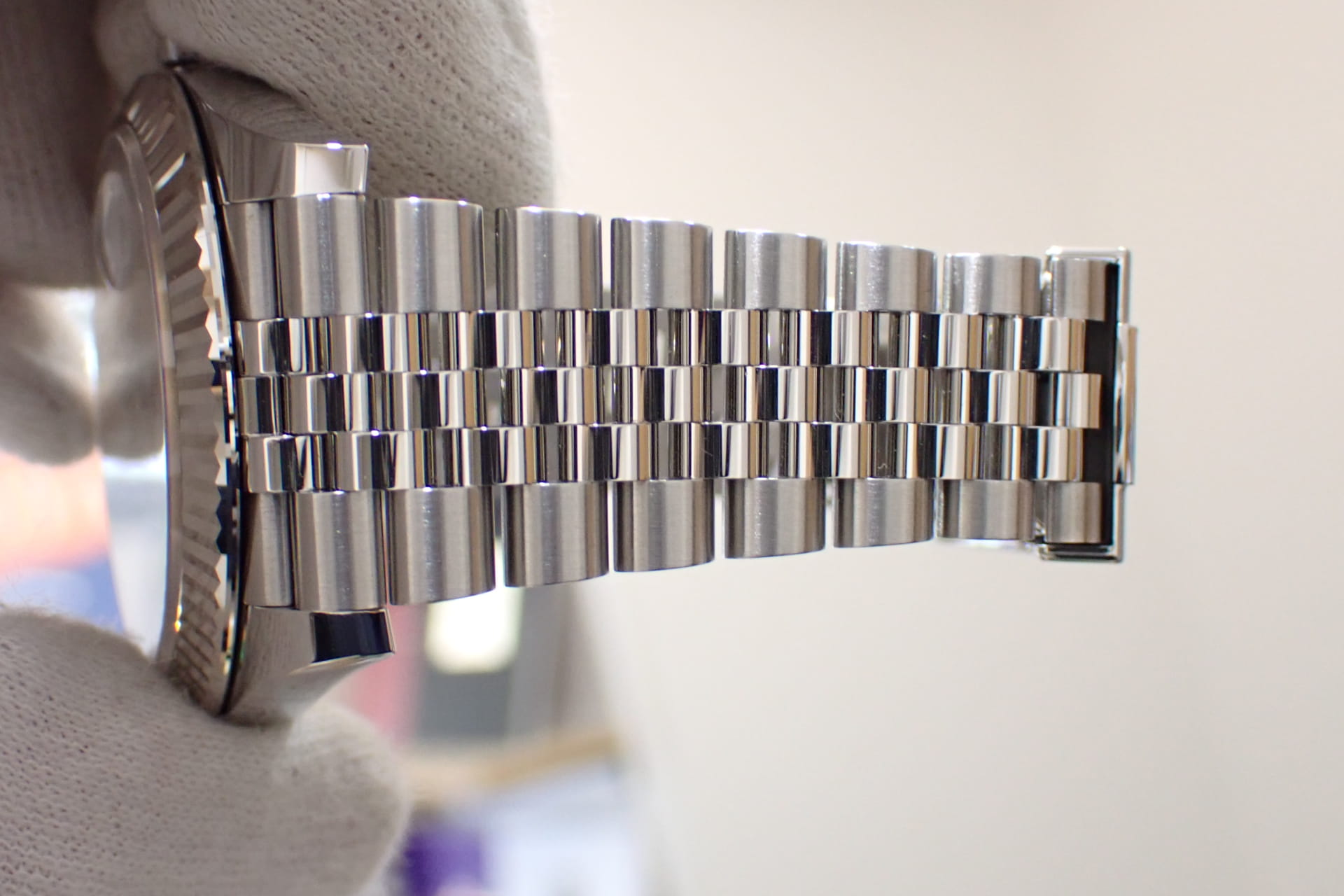 ROLEX/ロレックス デイトジャスト41 Ref.126334 WG/SS ホワイト/フルーテッドベゼル ジュビリーブレス