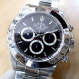 <span class="title">未使用(デッドストック)【ROLEX】ロレックス デイトナ Ref.16520 エルプリメロ  最終/P番(P1) クロノグラフ 黒文字盤 保護フィルム付き (2000年頃)</span>