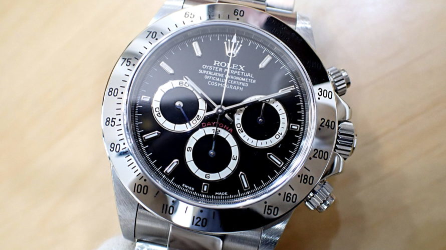 ロレックス/ROLEX デイトナ Ref.16520 最終/P番 クロノグラフ 黒文字盤