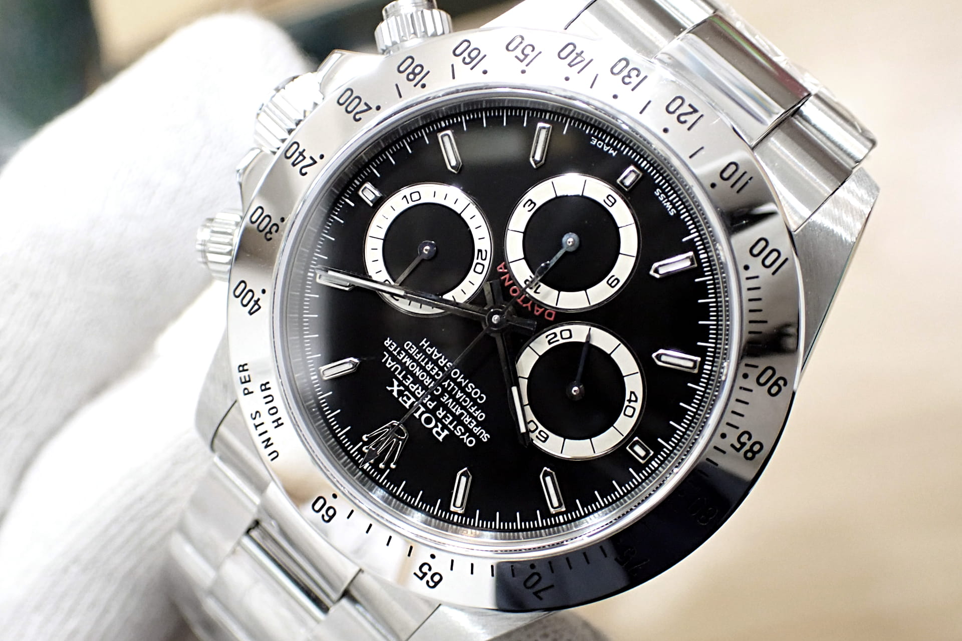 ロレックス/ROLEX デイトナ Ref.16520 最終/P番 クロノグラフ 黒文字盤