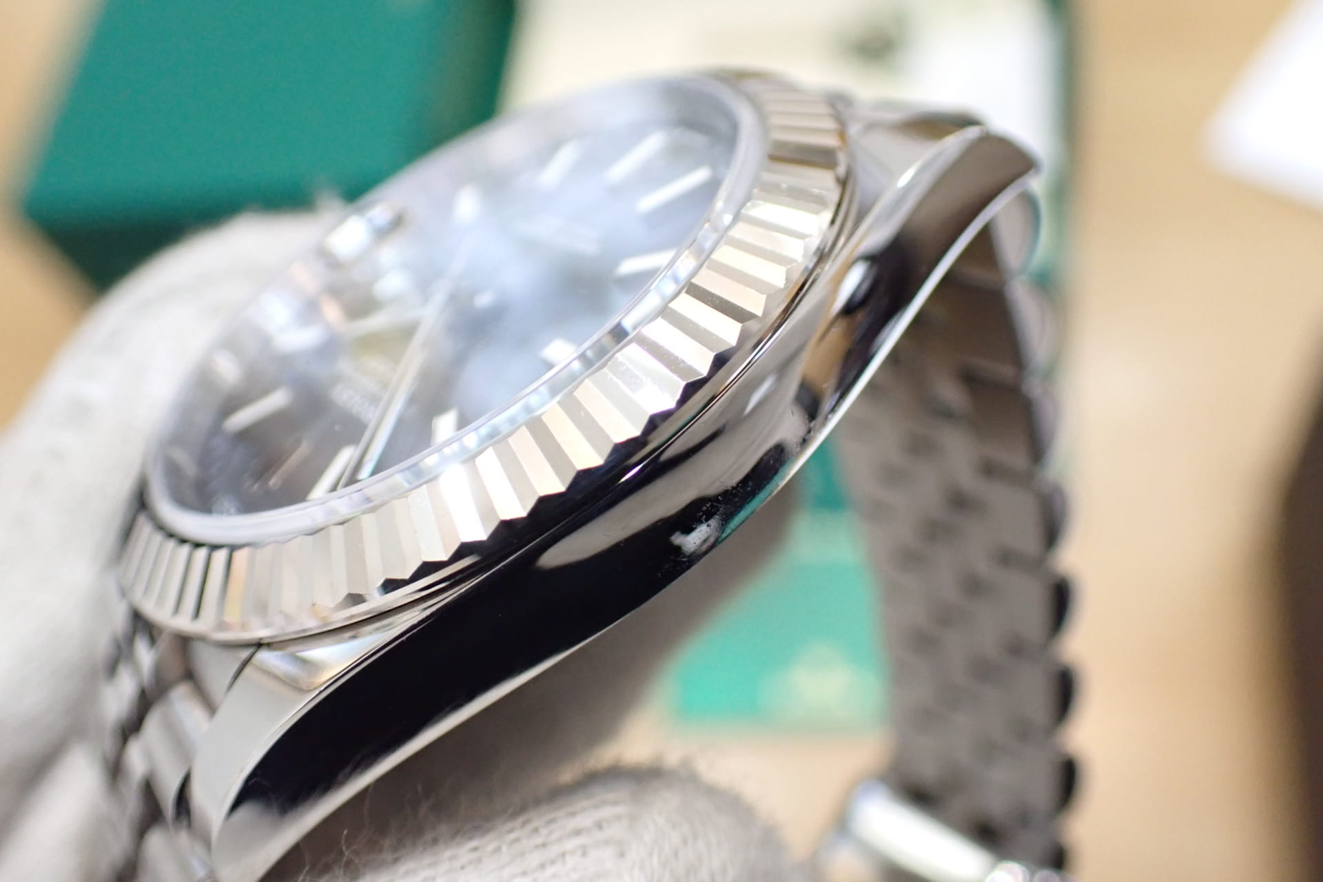 ROLEX/ロレックス デイトジャスト41 Ref.126334 WG/SS スレート/フルーテッドベゼル ジュビリーブレス