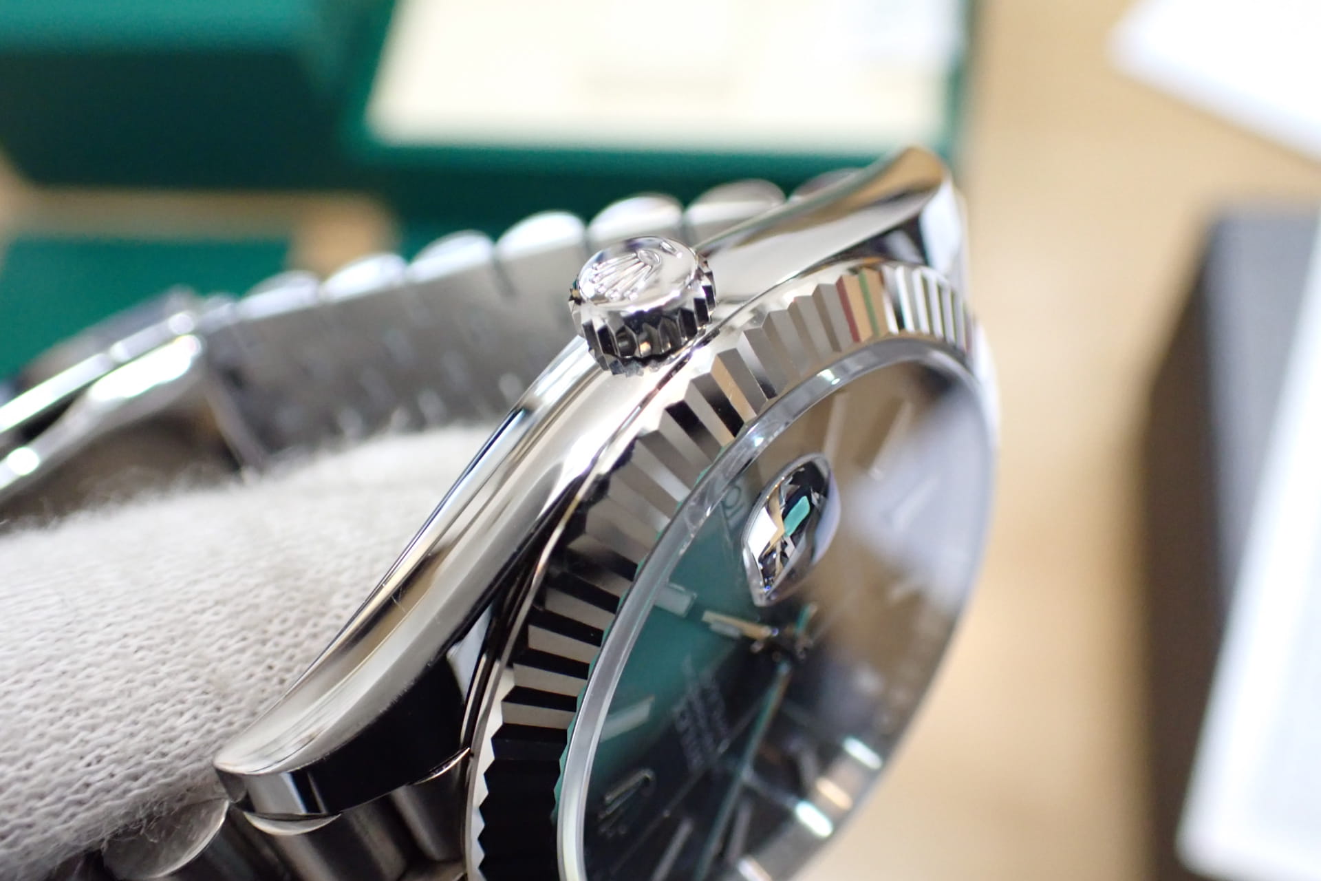 ROLEX/ロレックス デイトジャスト41 Ref.126334 WG/SS スレート/フルーテッドベゼル ジュビリーブレス