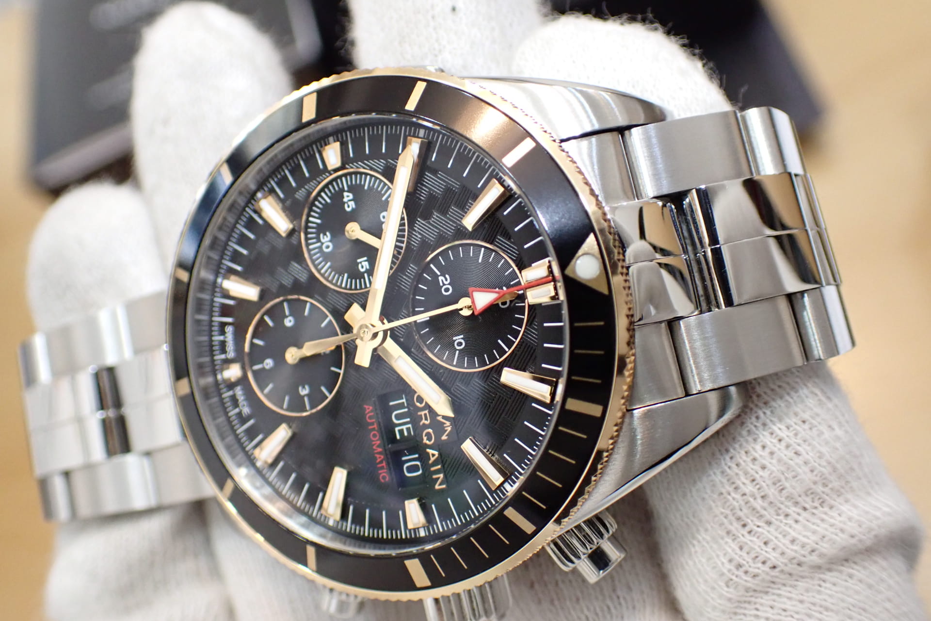 NORQAIN/ノルケイン アドベンチャー スポーツ クロノグラフ 18KRGコンビ　デイデイト41 Ref.N1500GA1IC/B153 別売り純正ラバーストラップ付き