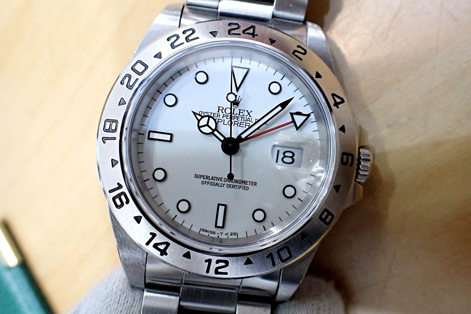 ROLEX/ロレックス エクスプローラー2 Ref.16570 N番 グレー文字盤 オールトリチウム 付属品充実