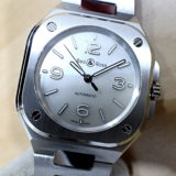 <span class="title">中古品A【Bell＆Ross】ベル＆ロス BR-05 マザーオブパール文字盤 Ref.BR05A-S-MP-ST/SST　高年式  (2025年10月国内正規)</span>