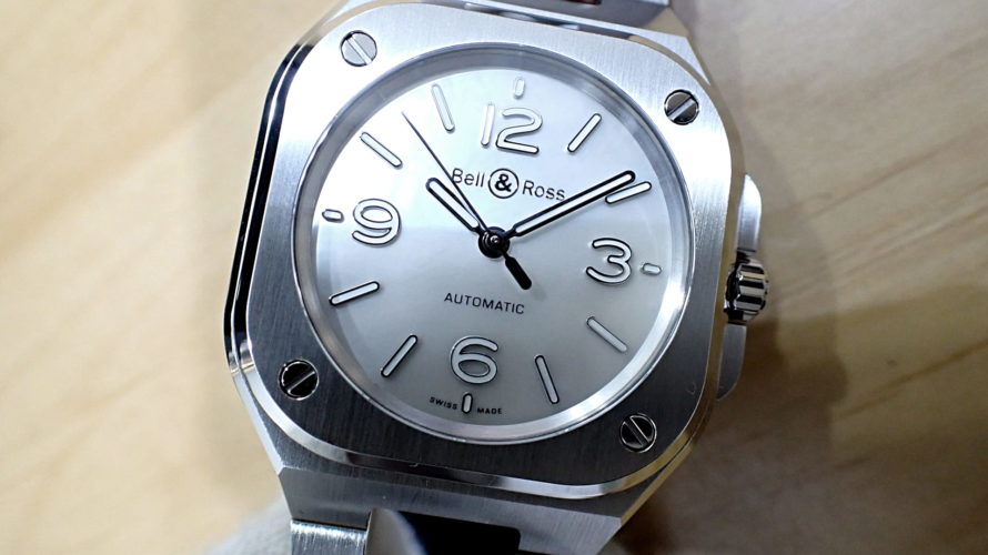 BELL&ROSS/ベル＆ロス BR-05 マザーオブパール文字盤 Ref.BR05A-S-MP-ST/SST