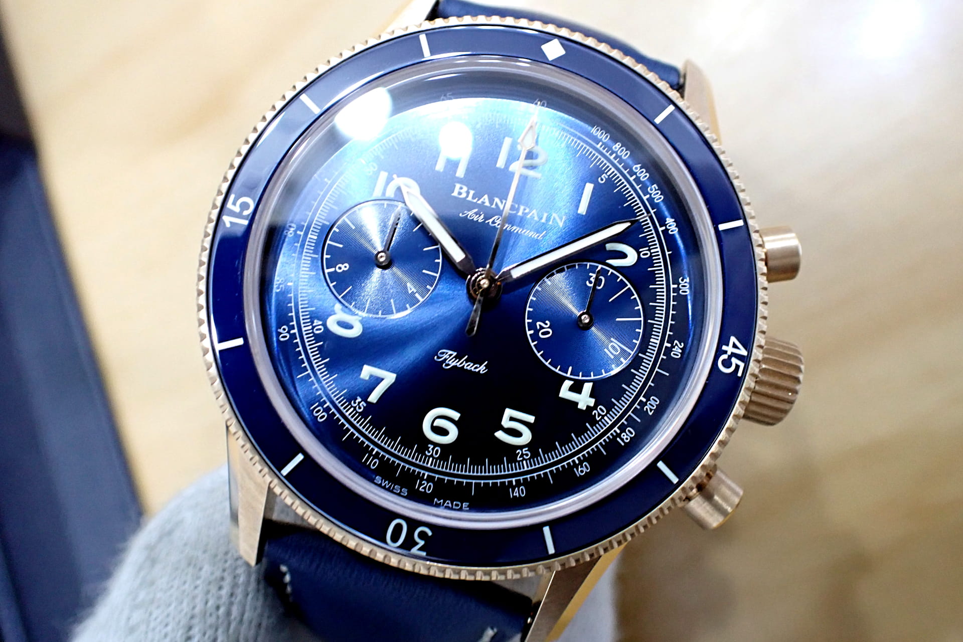 ブランパン/BLANCPAIN エアコマンド 18KRG Ref.AC02-36B40-63B 純正Dバックル仕様