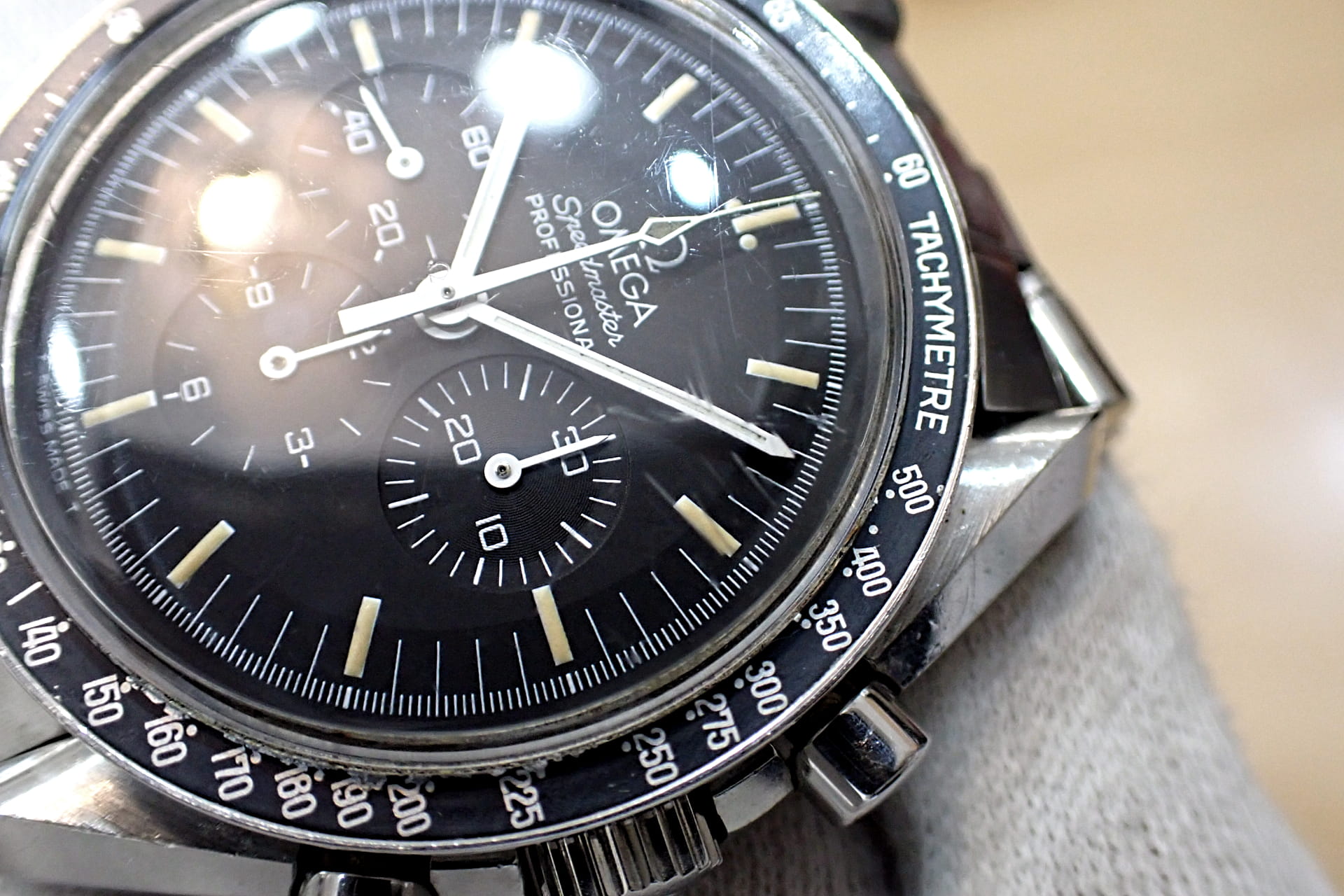 OMEGA/オメガ スピードマスター ストレートライティング/アポロ11号1969 Ref.145.022-69ST オールトリチウム