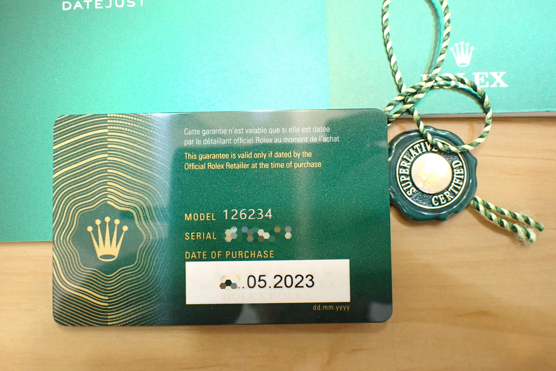 ROLEX/ロレックス デイトジャスト36 Ref.126234 ブルーフルーテッド文字盤フルーテッド/オイスター