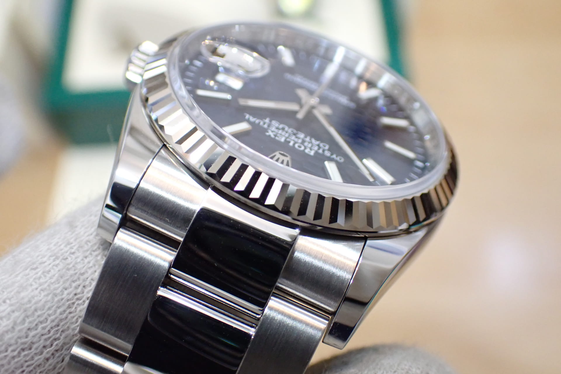 ROLEX/ロレックス デイトジャスト36 Ref.126234 ブルーフルーテッド文字盤フルーテッド/オイスター