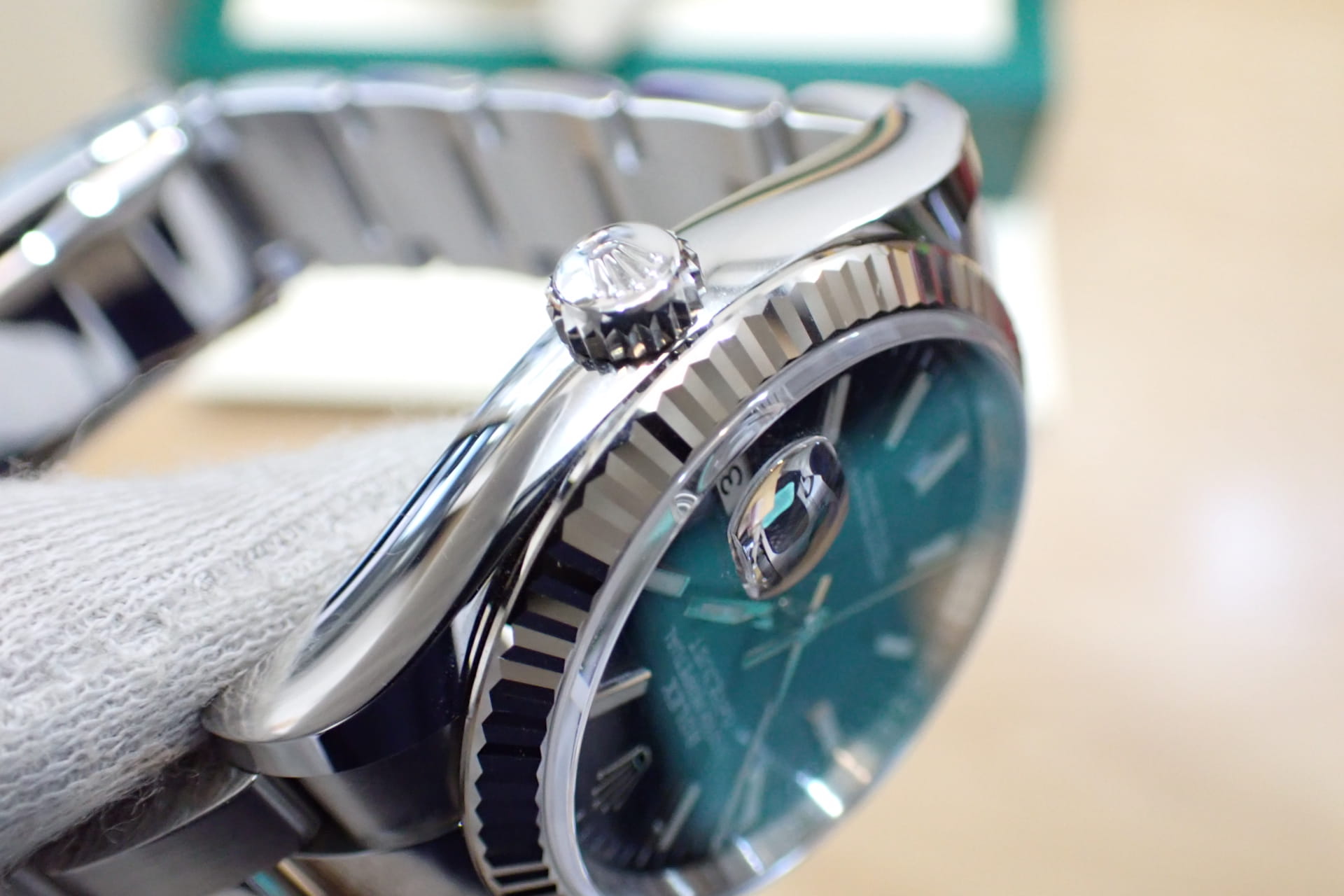 ROLEX/ロレックス デイトジャスト36 Ref.126234 ブルーフルーテッド文字盤フルーテッド/オイスター