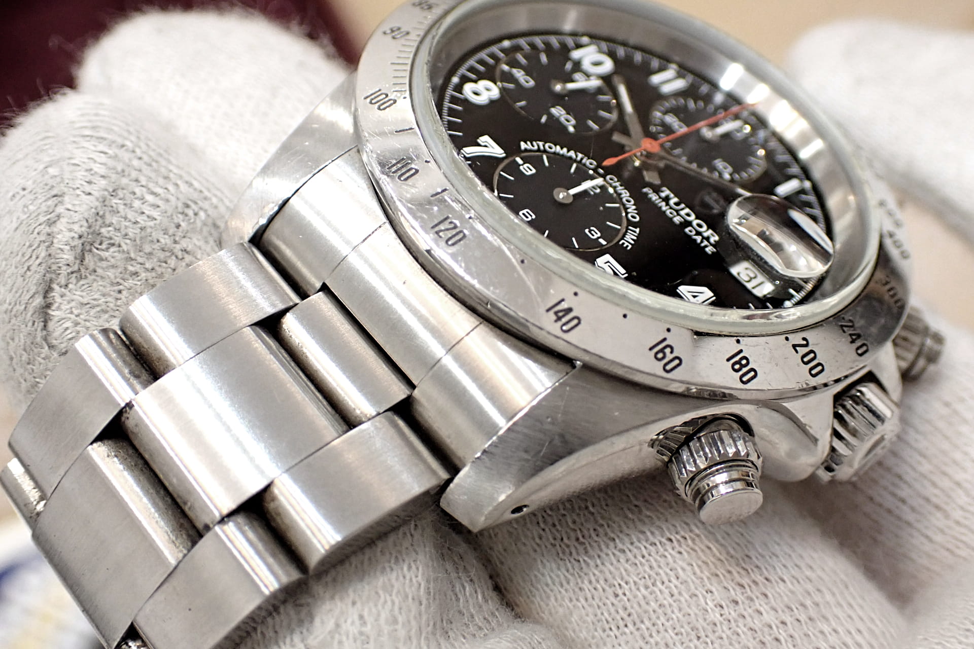 TUDOR/チューダー プリンスデイト クロノタイム Ref.79280 純正文字盤2種類/ロレックス78390純正ブレスレット付き