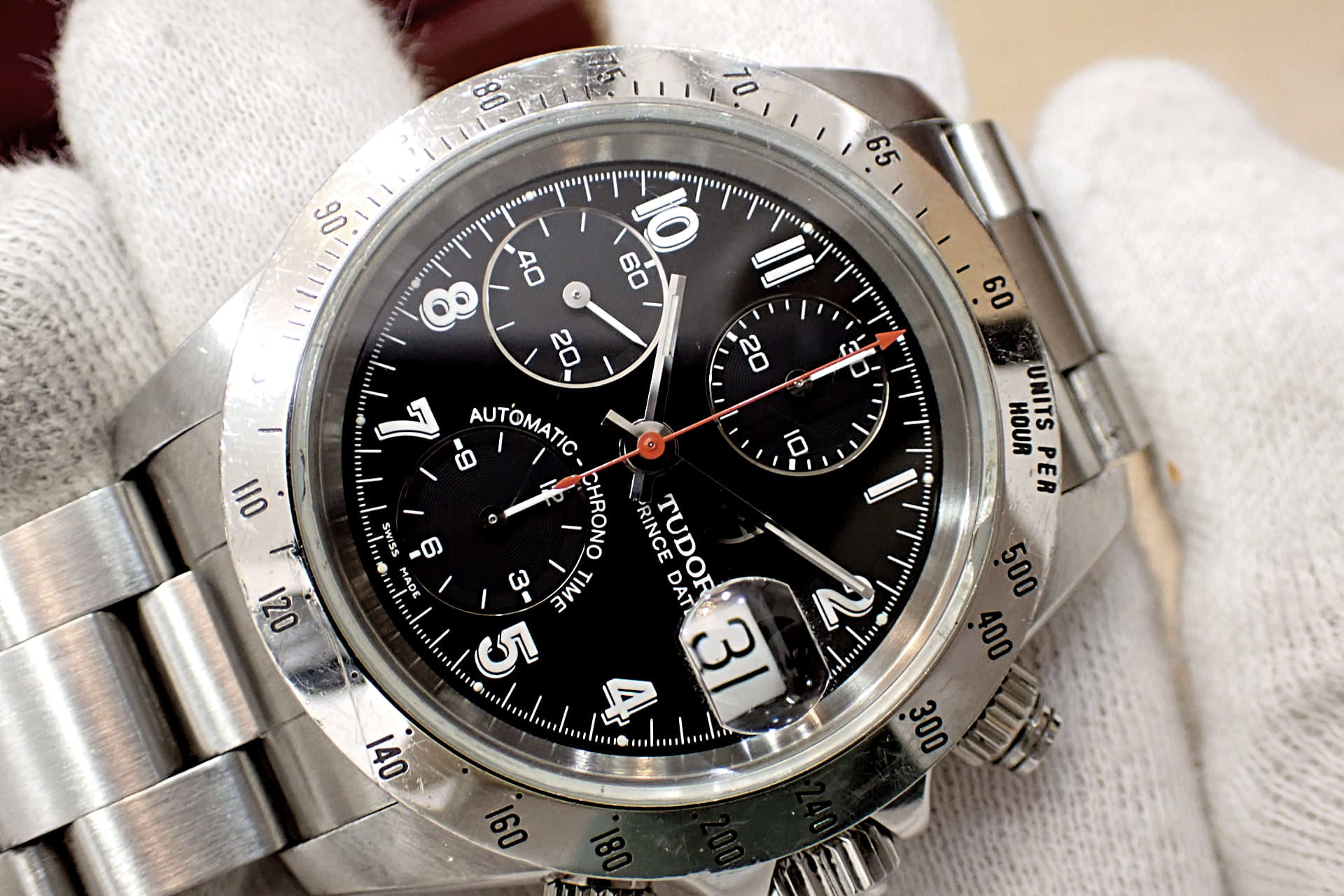 TUDOR/チューダー プリンスデイト クロノタイム Ref.79280 純正文字盤2種類/ロレックス78390純正ブレスレット付き