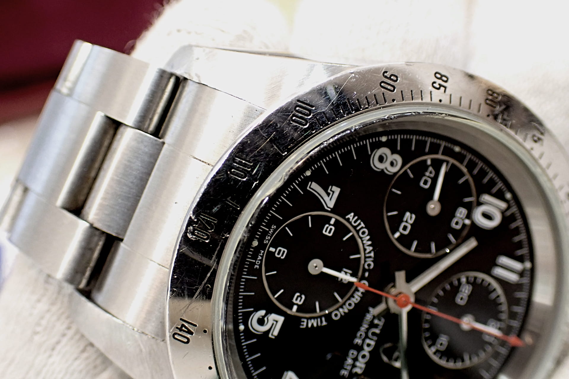 TUDOR/チューダー プリンスデイト クロノタイム Ref.79280 純正文字盤2種類/ロレックス78390純正ブレスレット付き