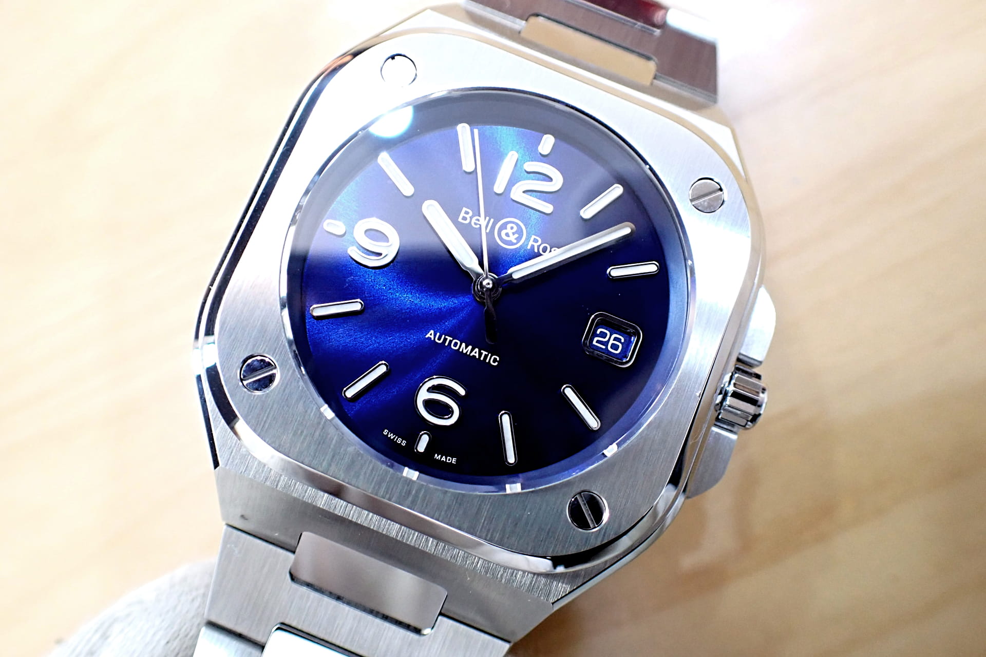 Bell&Ross/ベル&ロス BR05 ネイビー文字盤 Ref.BR05A-BLU-ST/SST