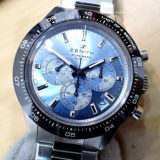 <span class="title">中古品A【ZENITH】ゼニス クロノマスター スポーツ Ref.03.3105.3600/52.M3100 アイスブルー文字盤　ヨシダ限定250本 (2023年3月国内正規)</span>