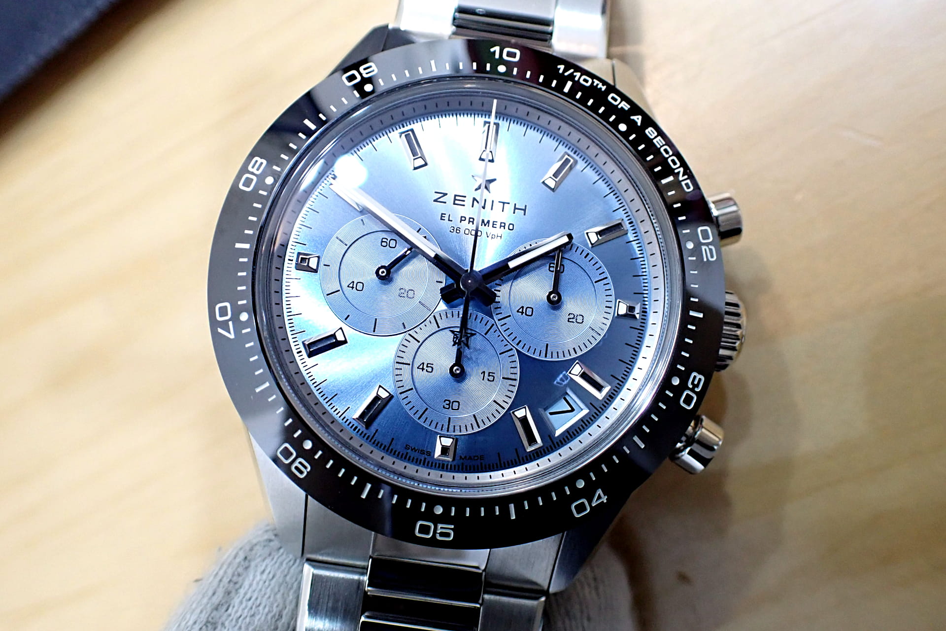 ゼニス/ZENITH クロノマスター スポーツ Ref.03.3105.3600/52.M3100 アイスブルー　ヨシダ限定250本