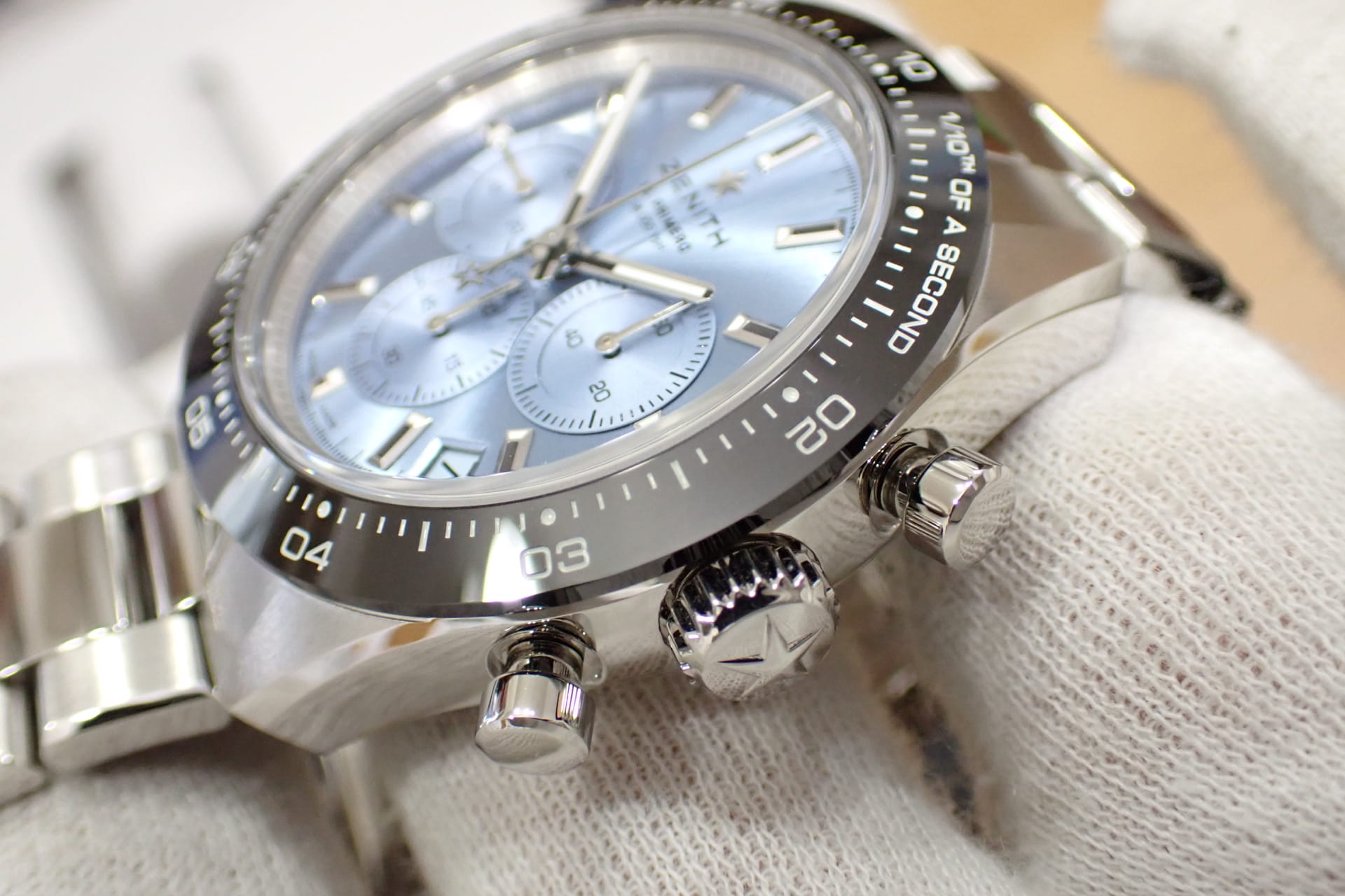 ゼニス/ZENITH クロノマスター スポーツ Ref.03.3105.3600/52.M3100 アイスブルー　ヨシダ限定250本