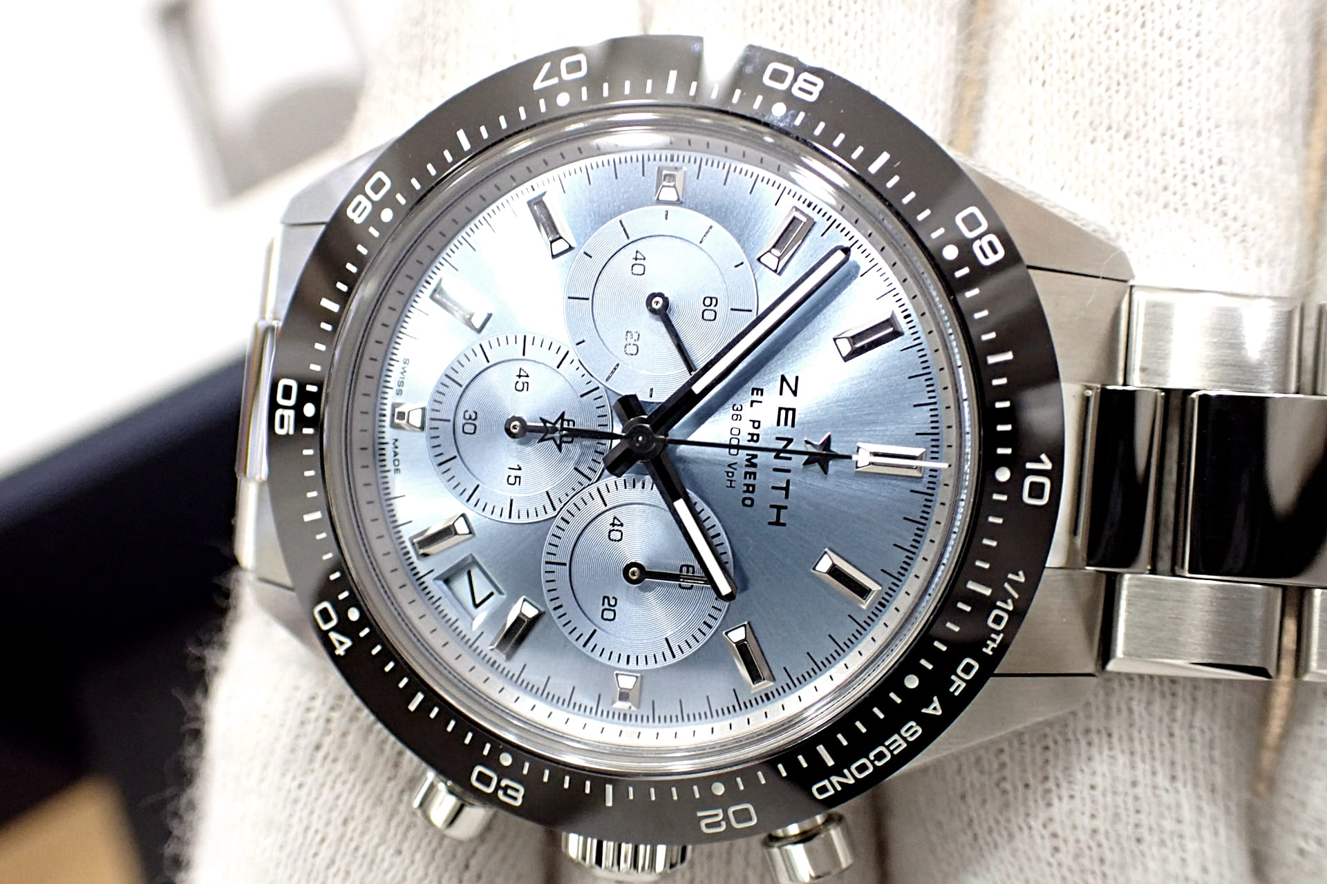 ゼニス/ZENITH クロノマスター スポーツ Ref.03.3105.3600/52.M3100 アイスブルー　ヨシダ限定250本