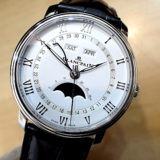 中古品A【BLANCPAIN】ブランパン ヴィルレ コンプリートカレンダー ムーンフェイズ Ref.6654-1127-55B　メーカー純正ストラップ2本付き  ワンオーナー品  (2023年8月国内正規)