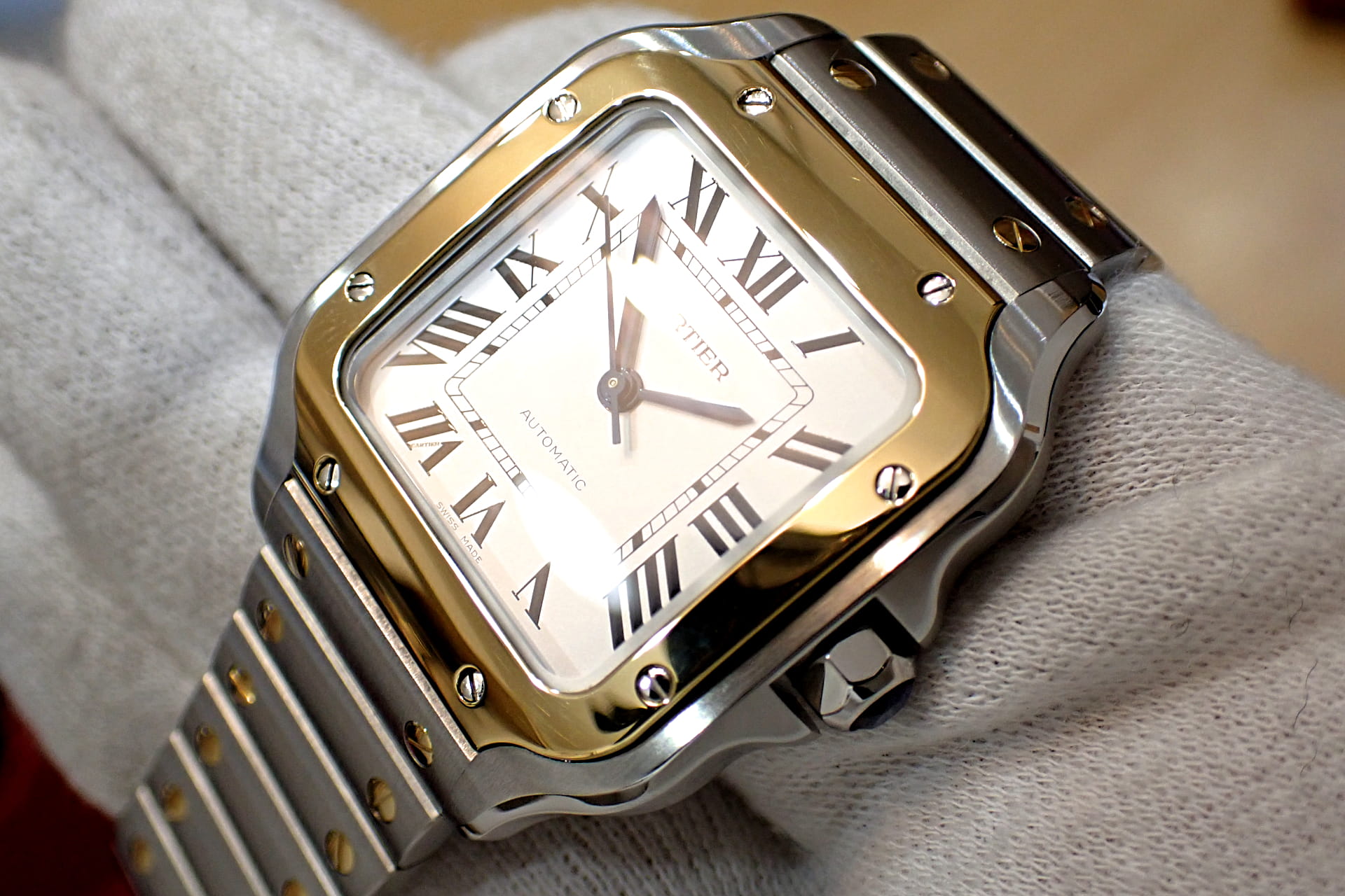 Cartier/カルティエ サントス ドゥ カルティエ MM Ref.W2SA0016　K18/SS コンビ 延長保証加入済み