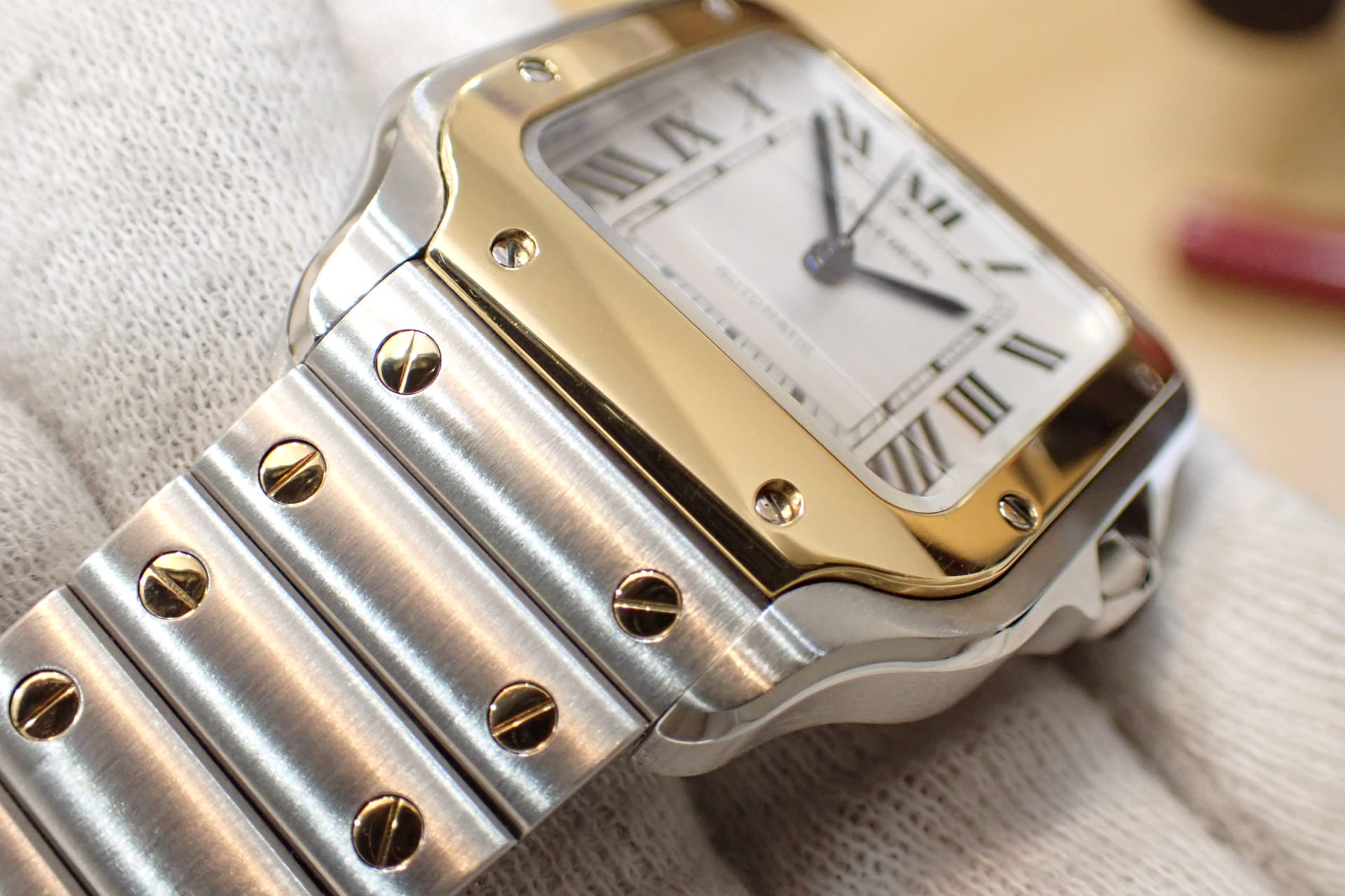 Cartier/カルティエ サントス ドゥ カルティエ MM Ref.W2SA0016　K18/SS コンビ 延長保証加入済み