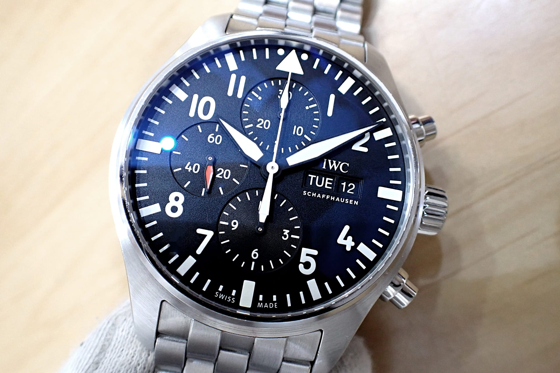 IWC パイロットウォッチ クロノグラフ Ref.IW377710 黒文字盤