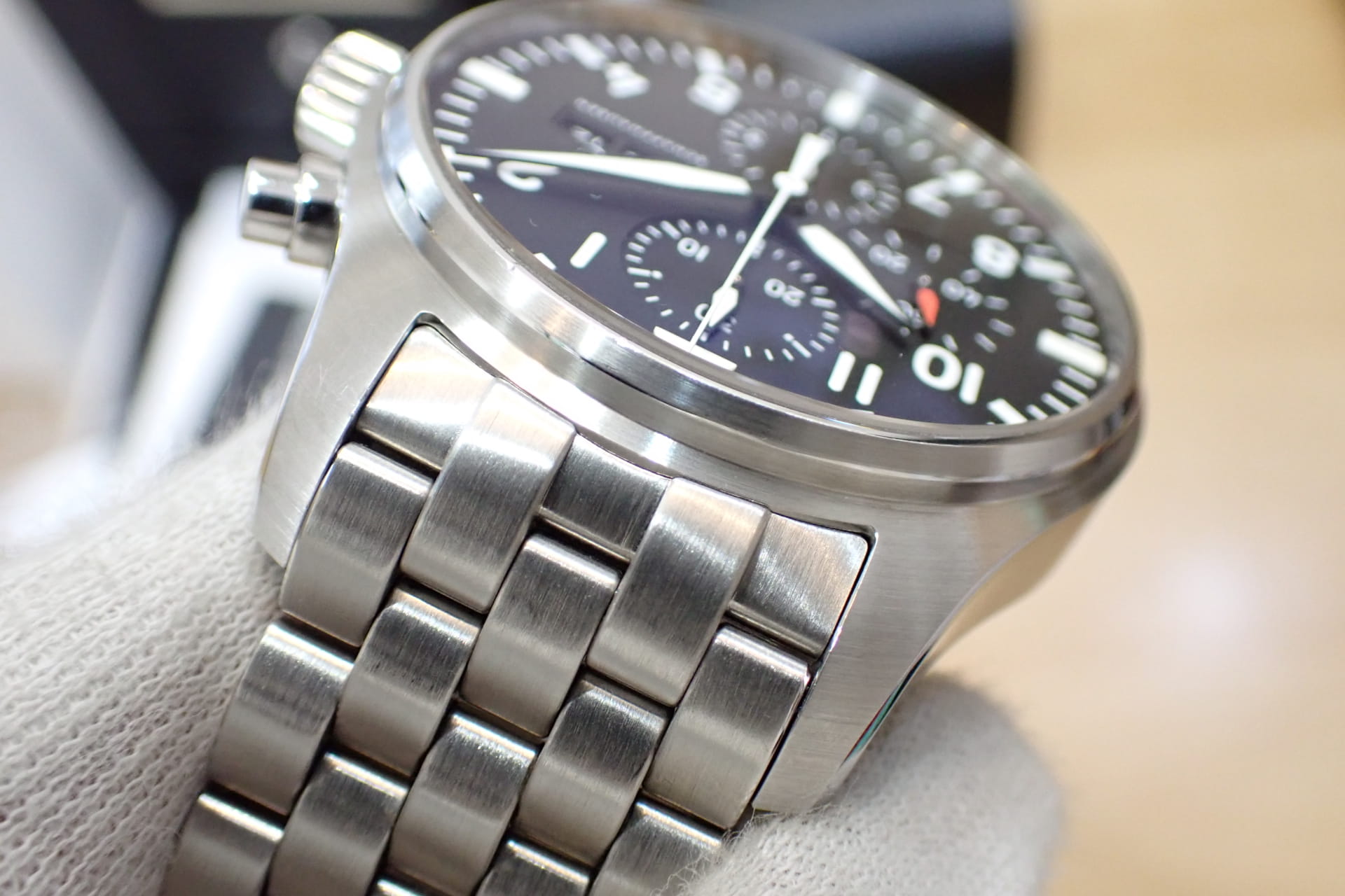 IWC パイロットウォッチ クロノグラフ Ref.IW377710 黒文字盤