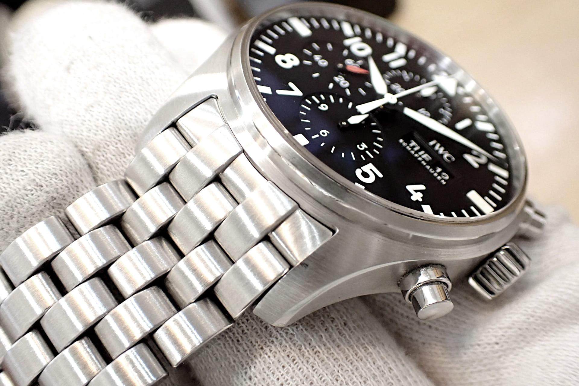 IWC パイロットウォッチ クロノグラフ Ref.IW377710 黒文字盤