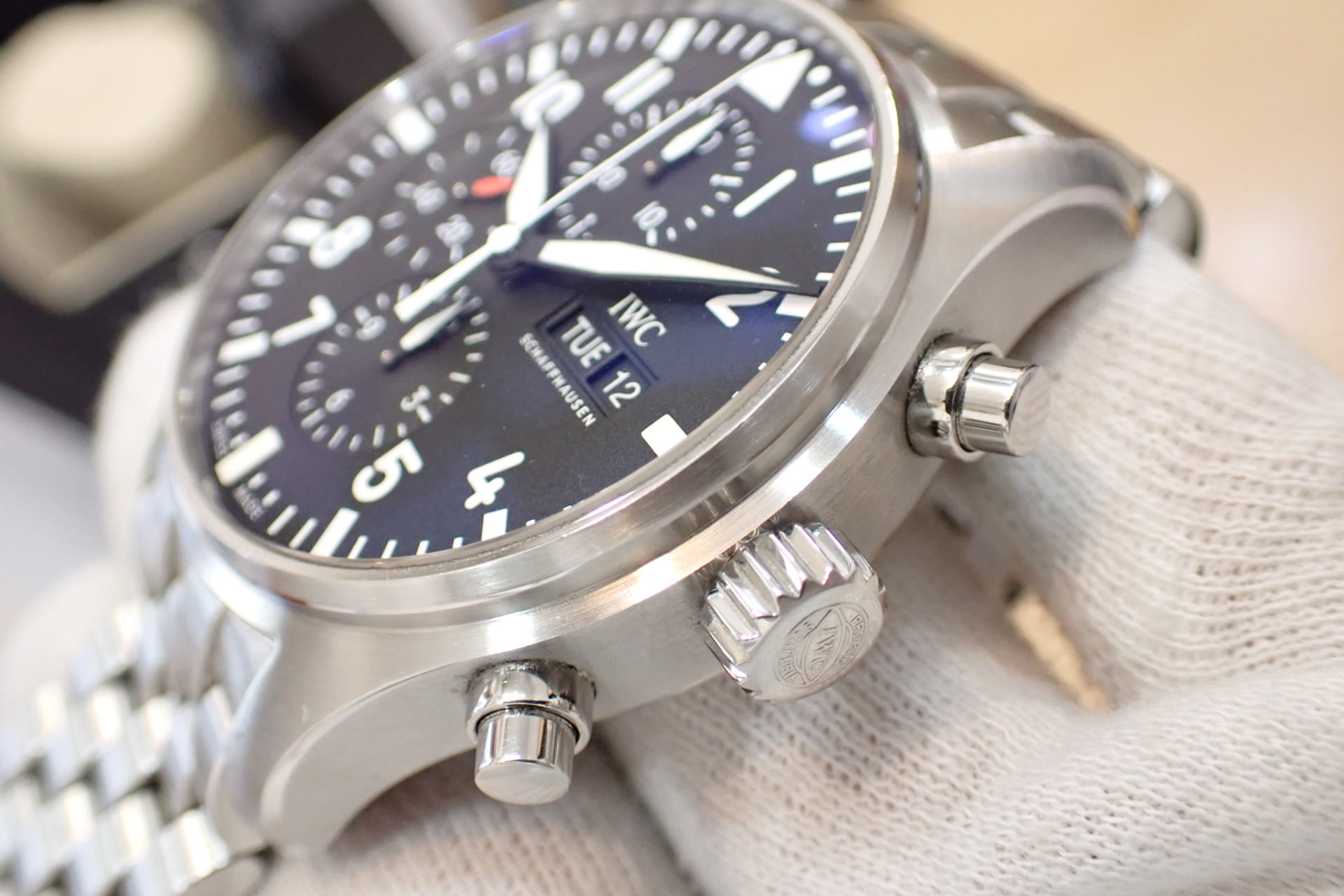 IWC パイロットウォッチ クロノグラフ Ref.IW377710 黒文字盤