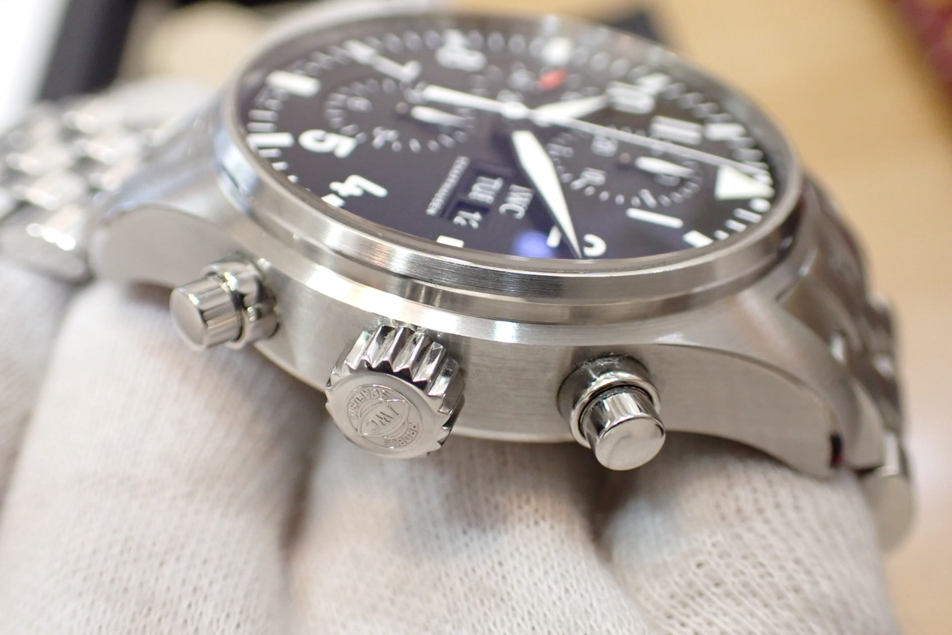 IWC パイロットウォッチ クロノグラフ Ref.IW377710 黒文字盤